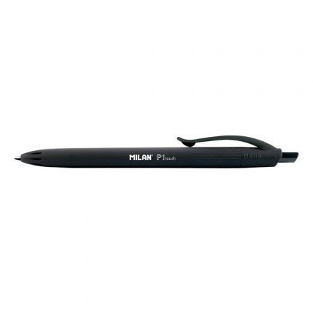 Milan P1 Touch Negro Bolígrafo Retráctil (Set de 25 unidades)